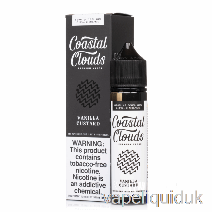 Vanilla Custard - Coastal Clouds Co. - 60mL 0mg Vape Liquid